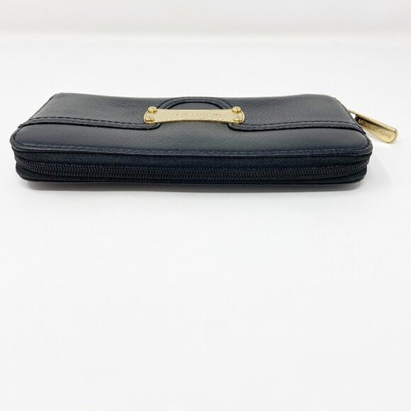 MICHAEL KORS | Black Leather Zip Top Wallet - Picture 4 of 7